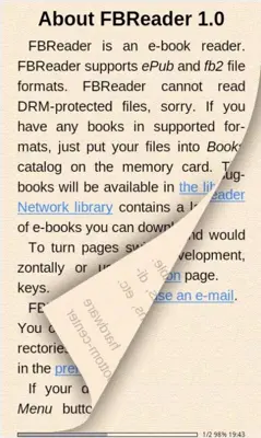 FBReader android App screenshot 3